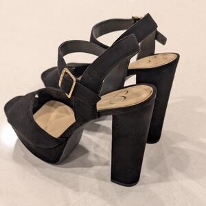 Jessica Simpson Black Platform Heels Size 6.5